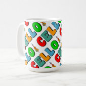 チェロカラフル コーヒーマグカップ (正面左)