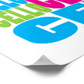 チェロカラフル ポスター (角)