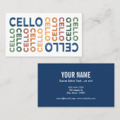 チェロカラフル 名刺 (正面/裏面)