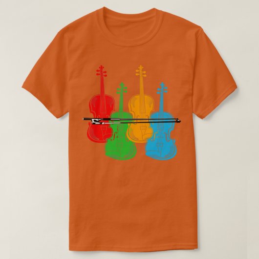 チェロカラフル Tシャツ (デザイン正面)
