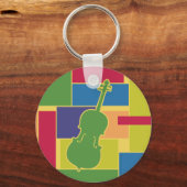 チェロカラーブロックキーチェーン キーホルダー (正面)