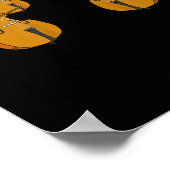 チェロキャッツヴァイオリンミュージシャン音楽 ポスター (角)