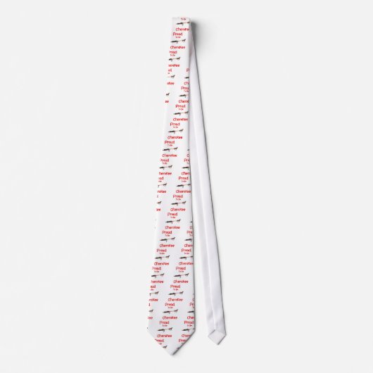 チェロキーがあること誇りを持った ネクタイ (正面)