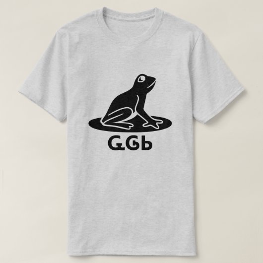 チェロキーのᏩᎶᏏカエル Tシャツ (デザイン正面)