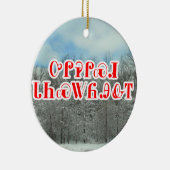 チェロキーのメリークリスマス セラミックオーナメント (右)