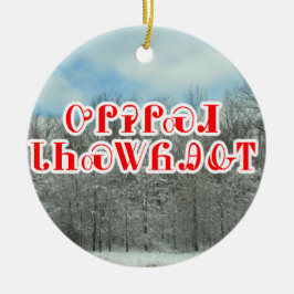 チェロキーのメリークリスマス セラミックオーナメント