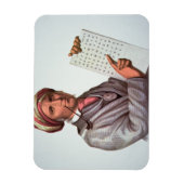 チェロキーの学者、セコイヤ（1776年～1843年）（色） マグネット (縦)