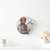 チェロキーの学者、セコイヤ（1776年～1843年）（色） ラウンド壁時計 (ホーム)