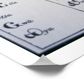 チェロキーアルファベット、1821年に開発(プリント) ポスター (角)