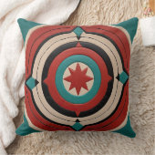 チェロキーインスパイア幾何図形 クッション (ブランケット)