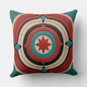 チェロキーインスパイア幾何図形 クッション (裏面)