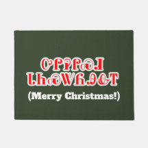 チェロキーウェルカムマットのメリークリスマス