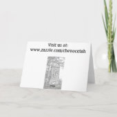 チェロキークリスマスのリースカード シーズンカード (裏面)