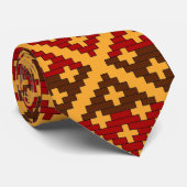 チェロキーバスケットのプリントのタイ ネクタイ (ロール)