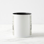 チェロキープライマー1845年(版木、銅版、版画) マグカップ (中央)