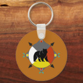 チェロキーベア4方向キーチェーン キーホルダー (正面)