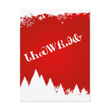 チェロキーメリークリスマスの郵便はがき