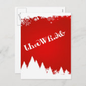 チェロキーメリークリスマスの郵便はがき シーズンポストカード (正面/裏面)