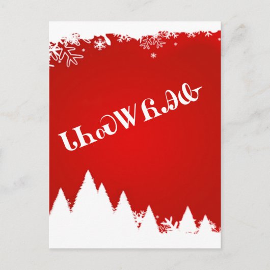 チェロキーメリークリスマスの郵便はがき シーズンポストカード (正面)