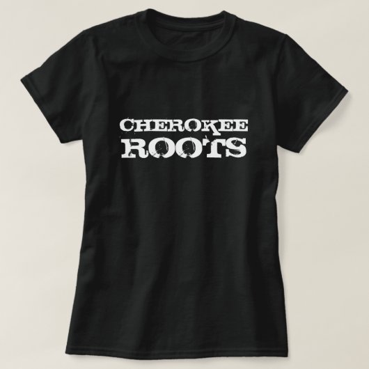 チェロキールーツ先住民アメリカTシャツ Tシャツ (デザイン正面)