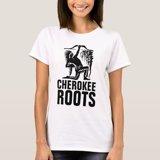 チェロキールーツ先住民アメリカTシャツ Tシャツ (正面)