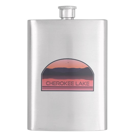 チェロキーレイクテネシーレッドサンライズ フラスク (正面)