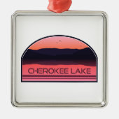 チェロキーレイクテネシーレッドサンライズ メタルオーナメント (正面)