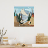 チェロキーヴィレッジプリント ポスター (キッチン)