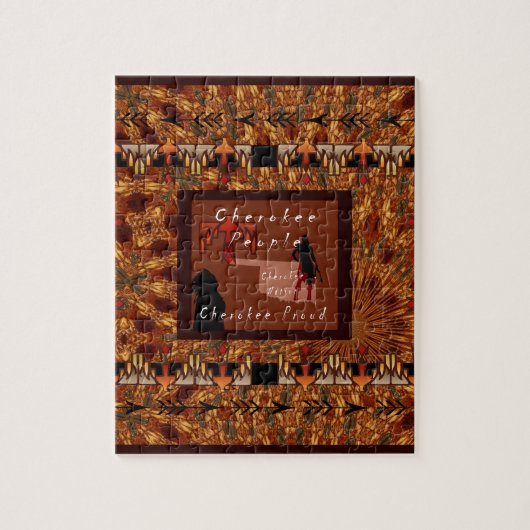 チェロキー人々 ジグソーパズル (縦)