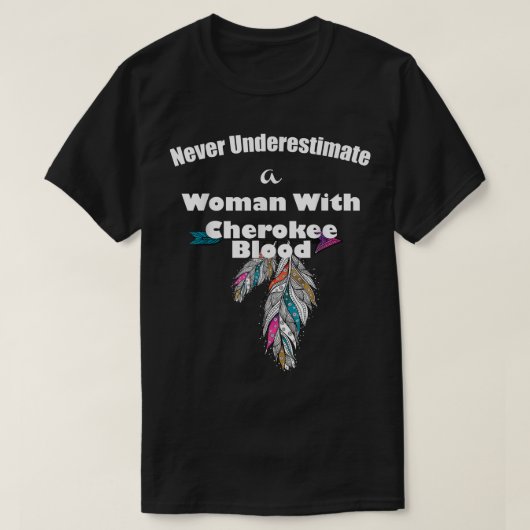 チェロキー先住民アメリカ人 Tシャツ (デザイン正面)