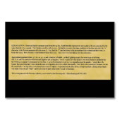 チェロキー字音表の平らなカード テーブルナンバー (裏面)