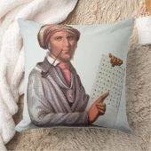チェロキー学者、Sequoyah (1776-1843年) (色 クッション (ブランケット)