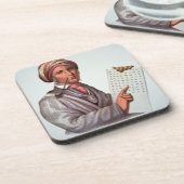 チェロキー学者、Sequoyah (1776-1843年) (色 コースター (左側)