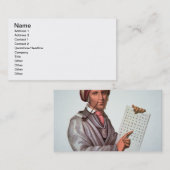チェロキー学者、Sequoyah (1776-1843年) (色 名刺 (正面/裏面)