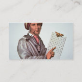 チェロキー学者、Sequoyah (1776-1843年) (色 名刺 (裏面)