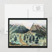 チェロキー峠ロッキー山脈 ポストカード (正面/裏面)