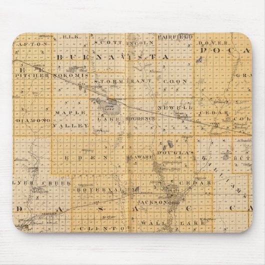 チェロキー州ポカホンタス郡 マウスパッド (正面)