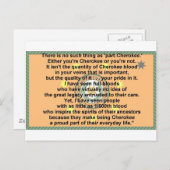 チェロキー州旗祈りの言葉 ポストカード (正面/裏面)