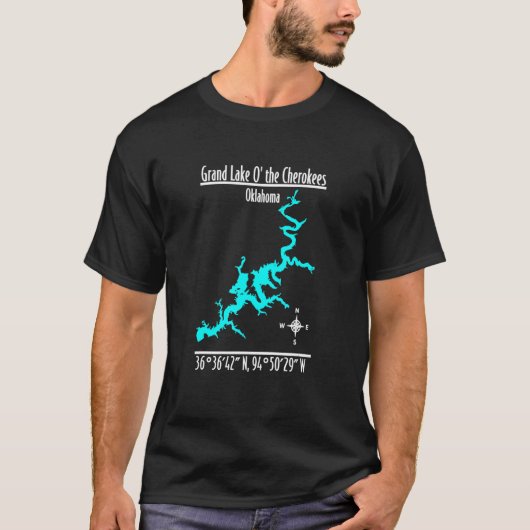 チェロキー族のグランドレイク - オクラホマ州_1 Tシャツ (正面)