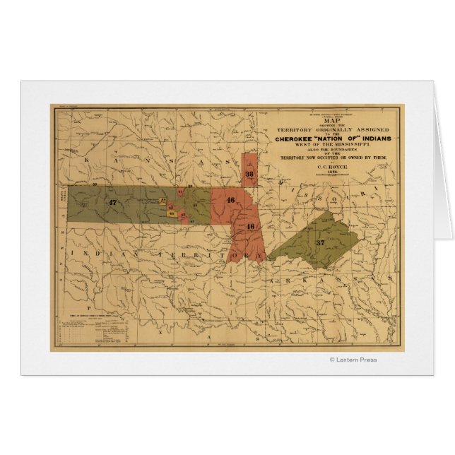 チェロキー族の旧限界"国家の"インディアン (正面横)