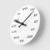 チェロキー時計 ラウンド壁時計 (傾斜)