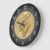 チェロキー民族コードトーカーズ銅メダル~ ラージ壁時計 (傾斜)