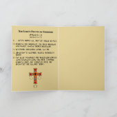 チェロキー空白のな挨拶状のPrayer主の シーズンカード (内部)