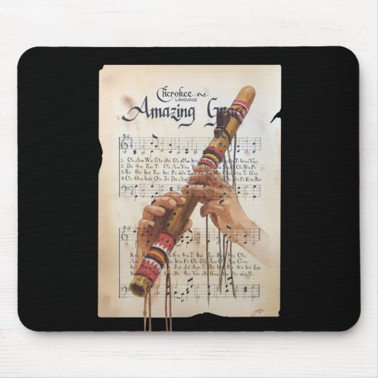 チェロキー語の素晴らしい恵み マウスパッド (正面)