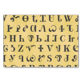 チェロキー語音節記号ルックフラットカード テーブルナンバー (裏面)