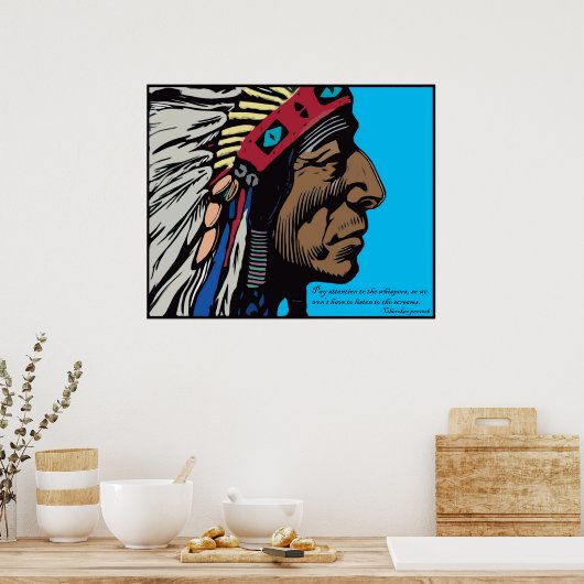 チェロキー諺 ポスター (キッチン)