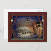 チェロキー賛美のポストカード先住民アメリカン ポストカード (正面/裏面)