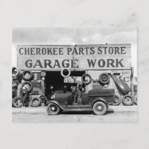チェロキー部品店 1936年 ポストカード