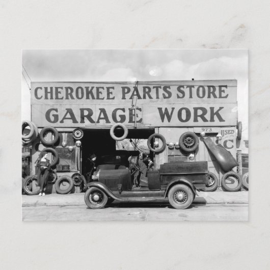 チェロキー部品店 1936年 ポストカード (正面)