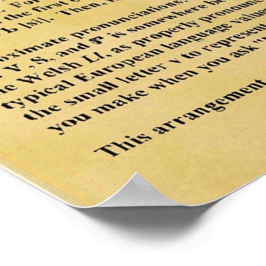 チェロキー音節文字 ポスター (角)